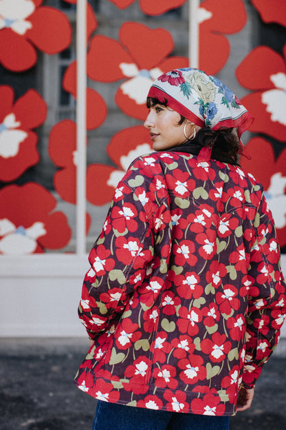 MANTEAU MAXOU PANSY FLOWERS