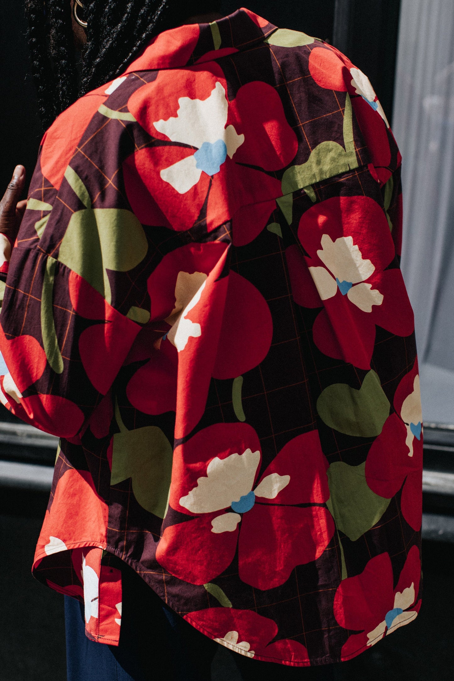 CHEMISE OMER PANSY FLOWERS