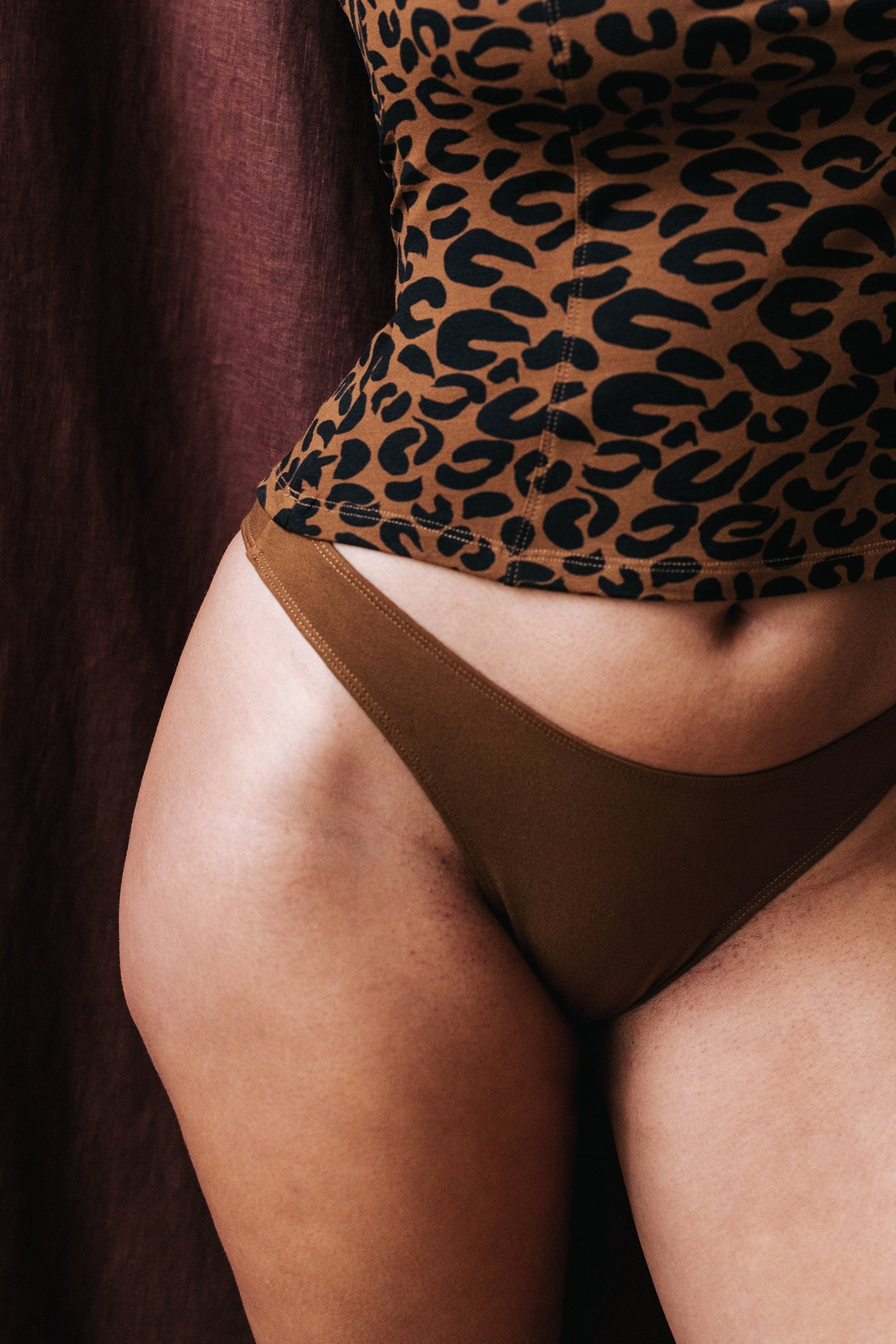 LOT DE DEUX CULOTTES ALMA LEOPARD & UNI