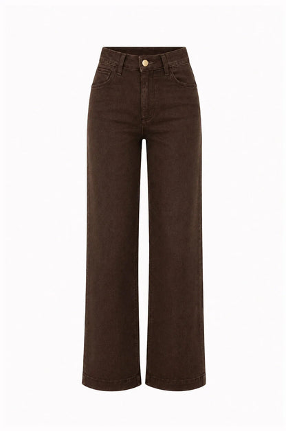 Lucy Straight Leg Jeans Chocolate