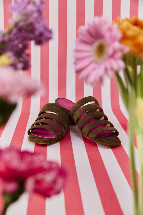 MULES LILA KAKI