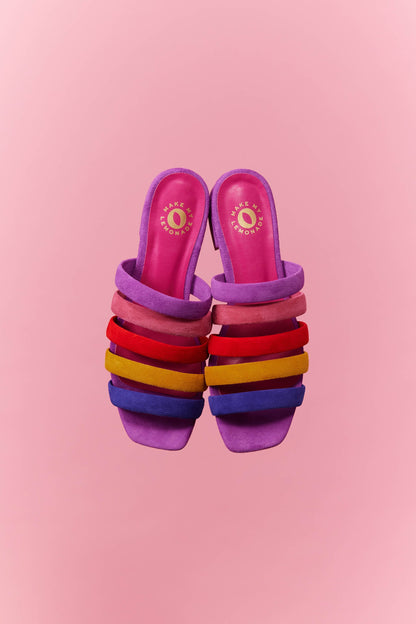 MULES LILA RAINBOW