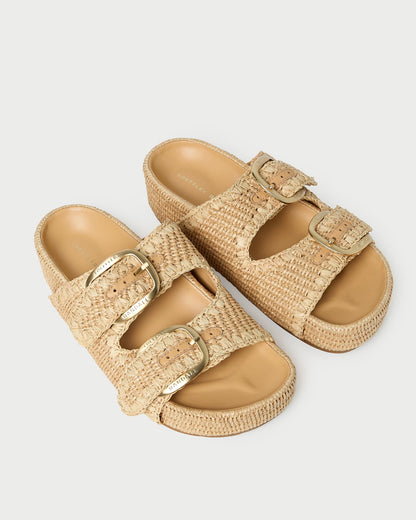 Nico Natural Two-Band Sandal