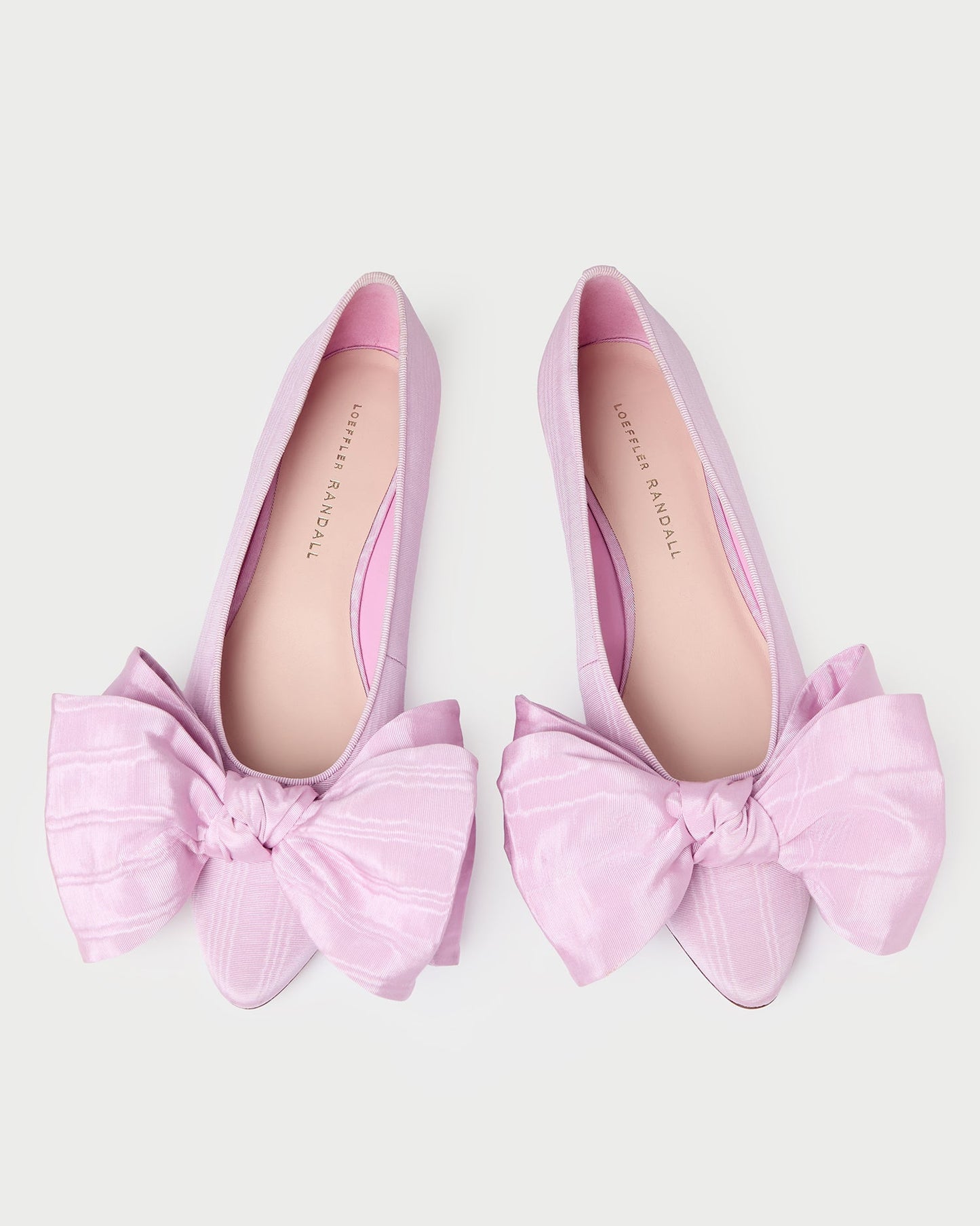 Noa Pink Moiré Bow Flat