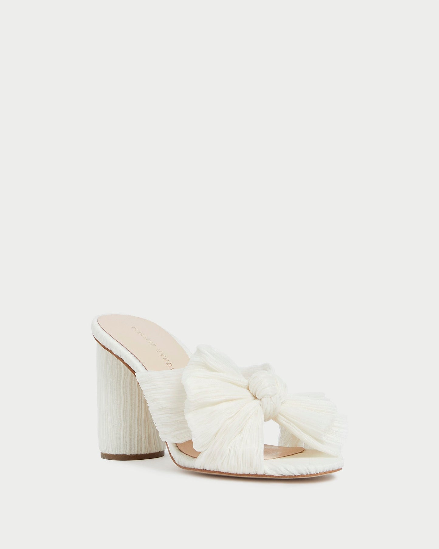 Penny Pleated Bow Heel
