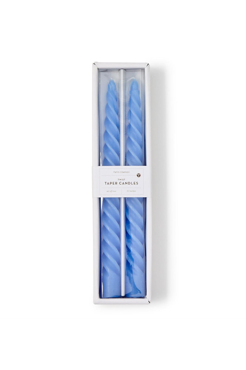 Set of 2 Twist Taper Candle