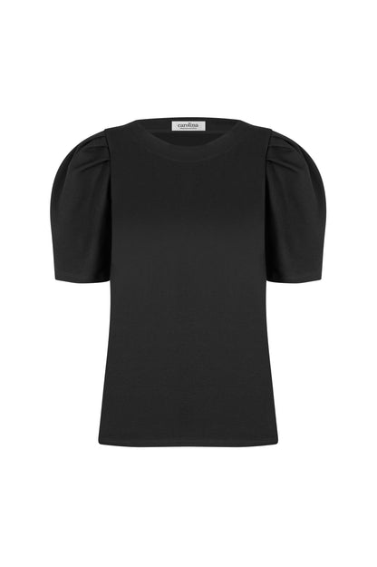 Hazel Short Sleeve Top Black