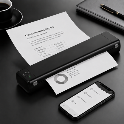🔥Portable Printer Wireless, Compatible With Phone & Laptop