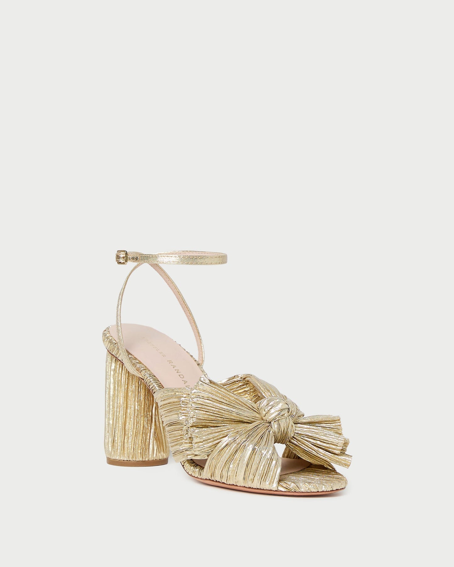Camellia Pleated Bow Heel