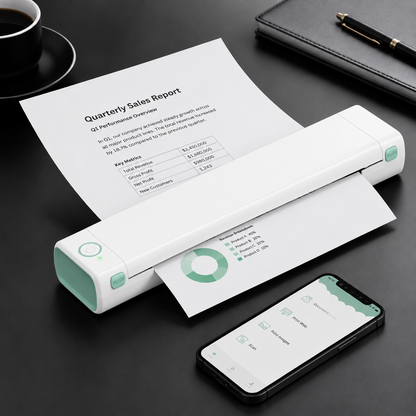 🔥Portable Printer Wireless, Compatible With Phone & Laptop