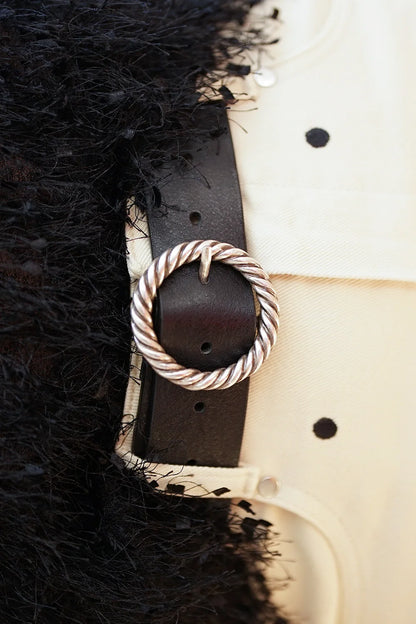 CEINTURE TORSADE NOIR