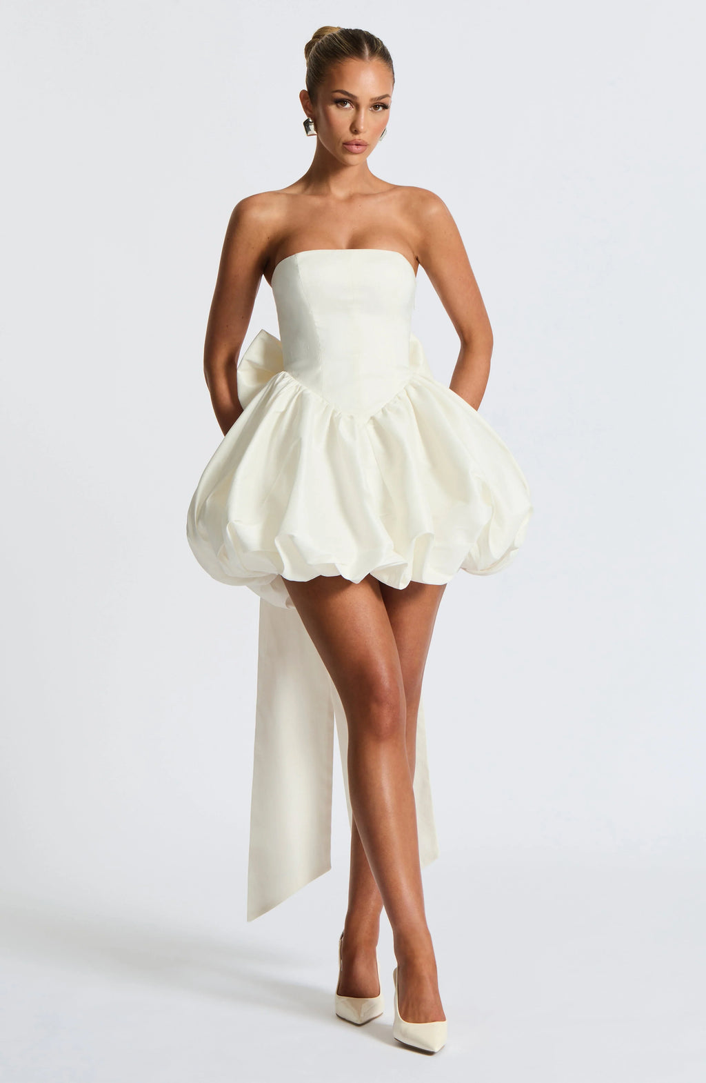 Lotus Mini Dress - Ivory