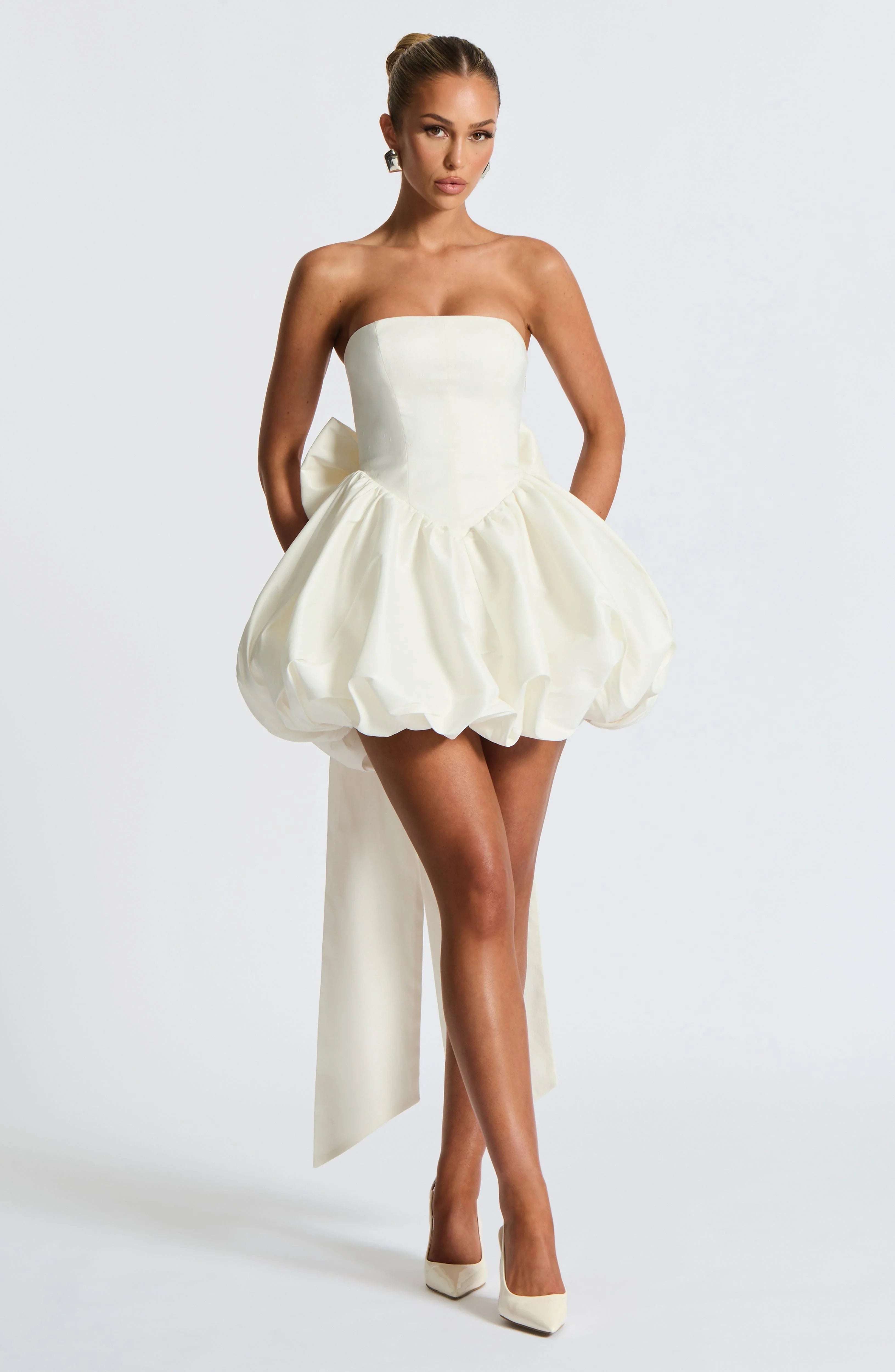 Lotus Mini Dress - Ivory