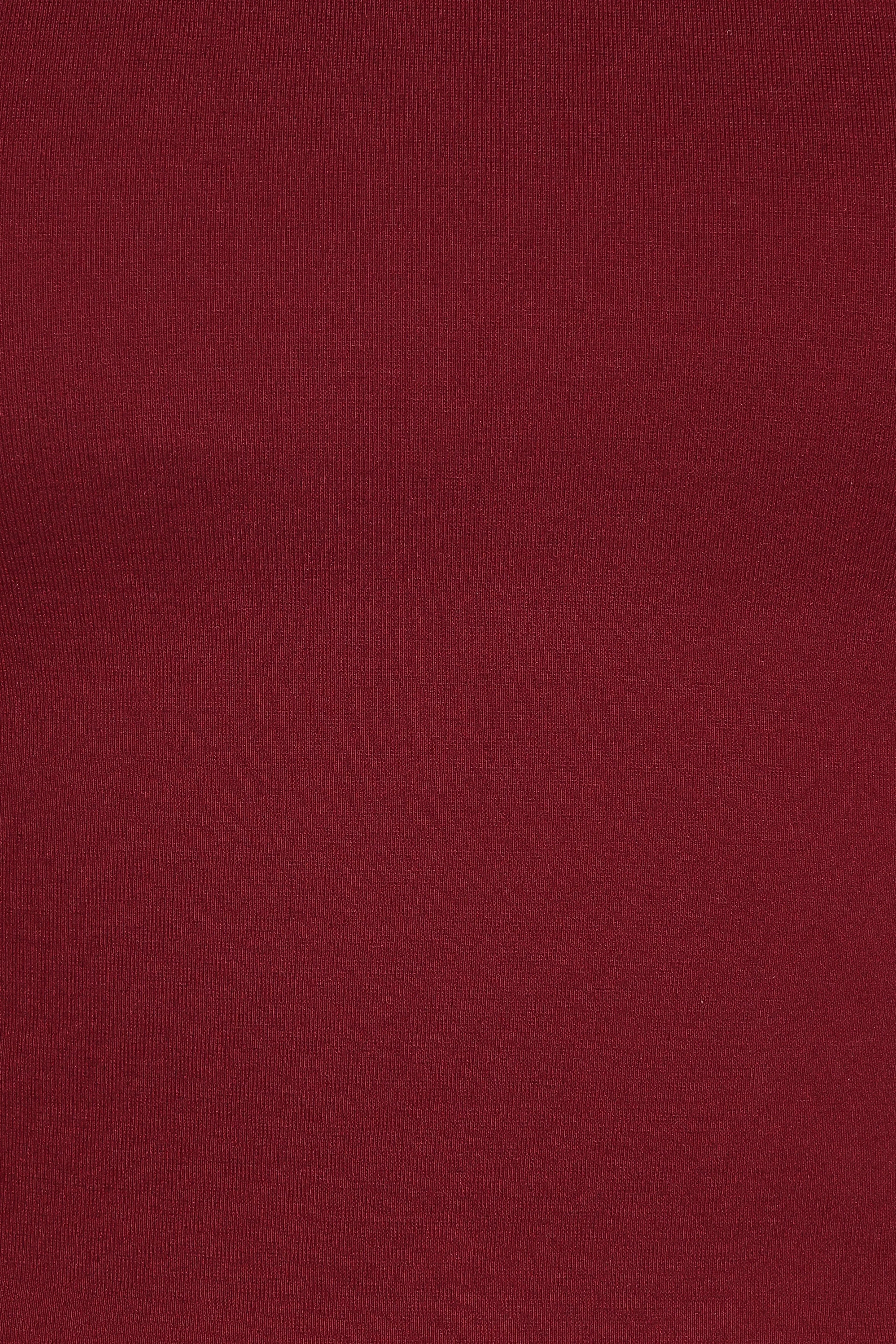 Wesson Sheer Sleeve Top - Merlot