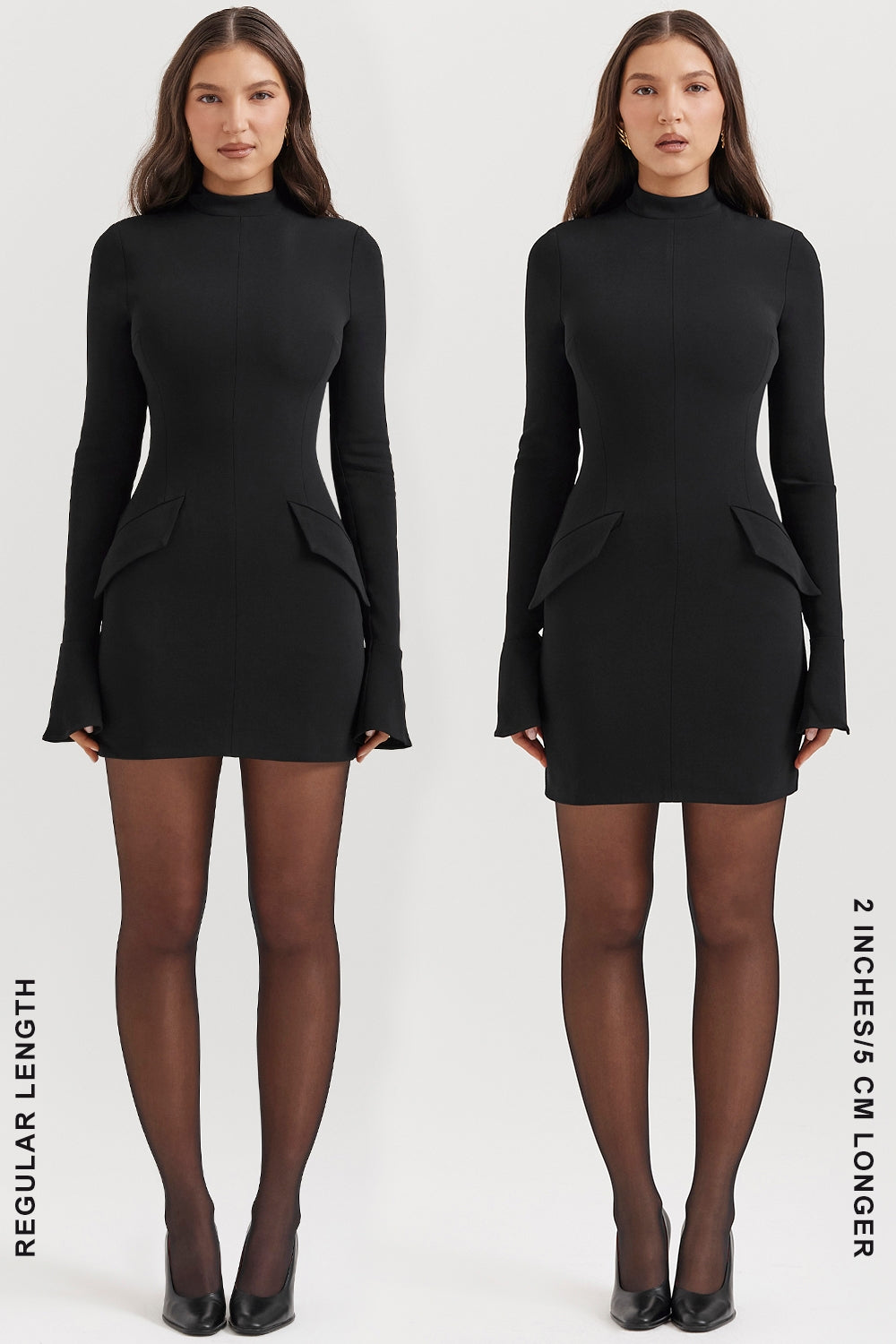 black mini dress