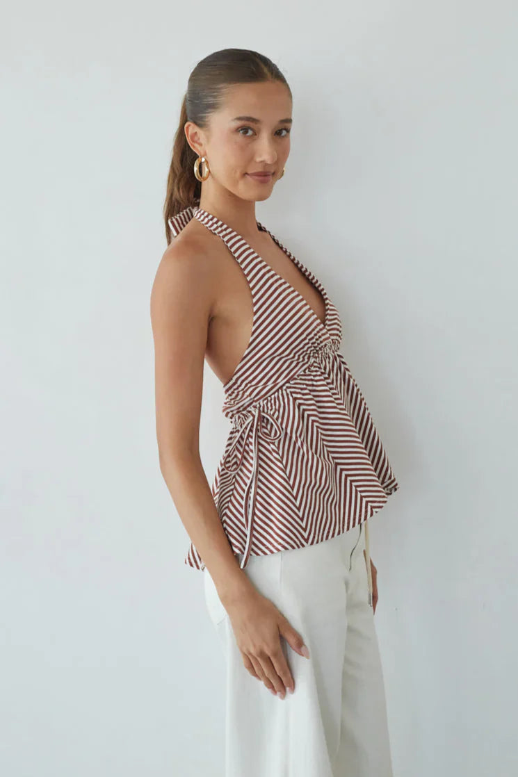 Cely Tie Babydoll Top