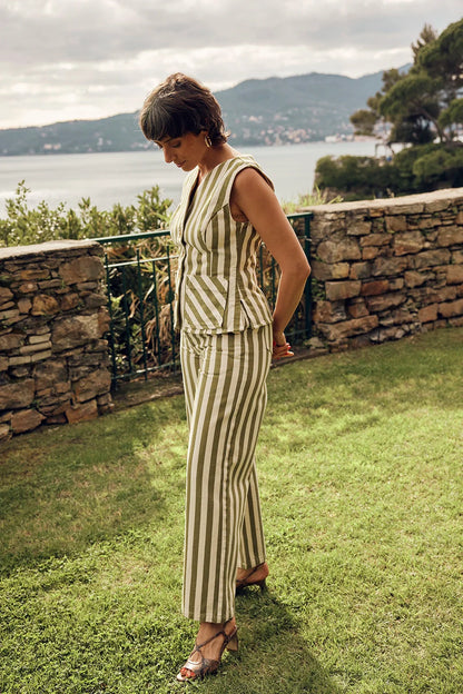 JEAN KARL PISTACCIO STRIPES