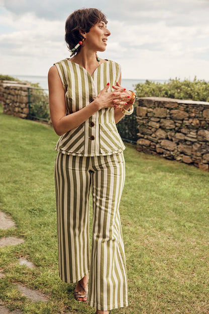 JEAN KARL PISTACCIO STRIPES