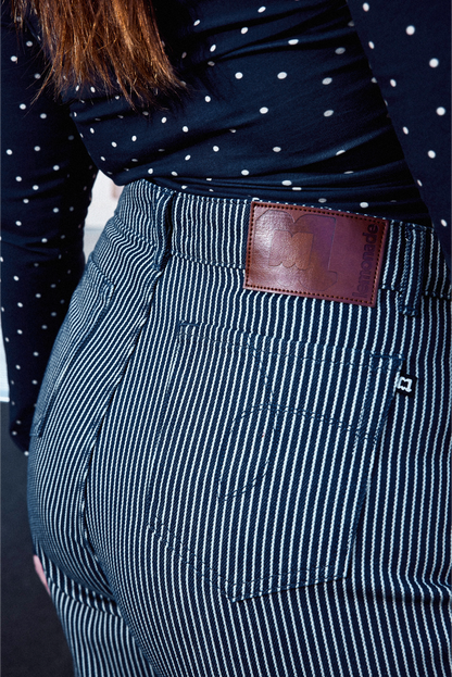 JEAN MARCO RAYURES NAVY
