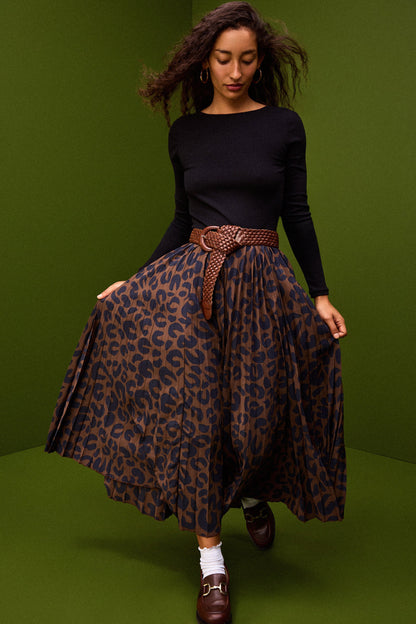 JUPE PAULA LÉOPARD