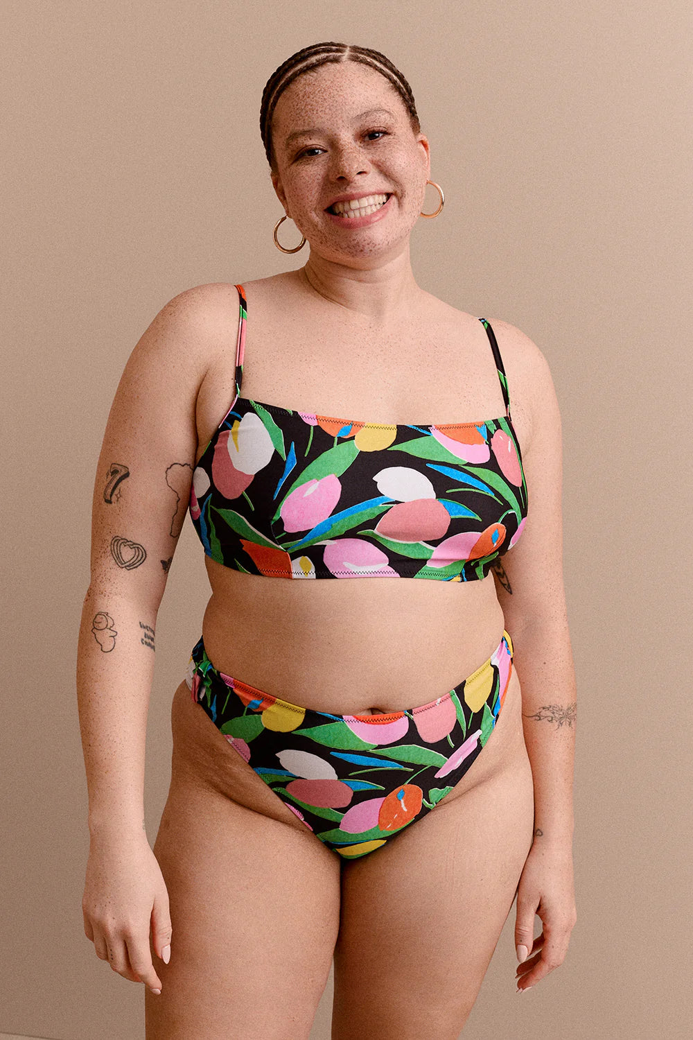 BAS DE MAILLOT LIO BLACK DREAMY GARDEN