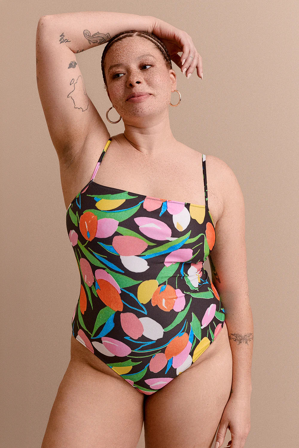 MAILLOT LINO BLACK DREAMY GARDEN