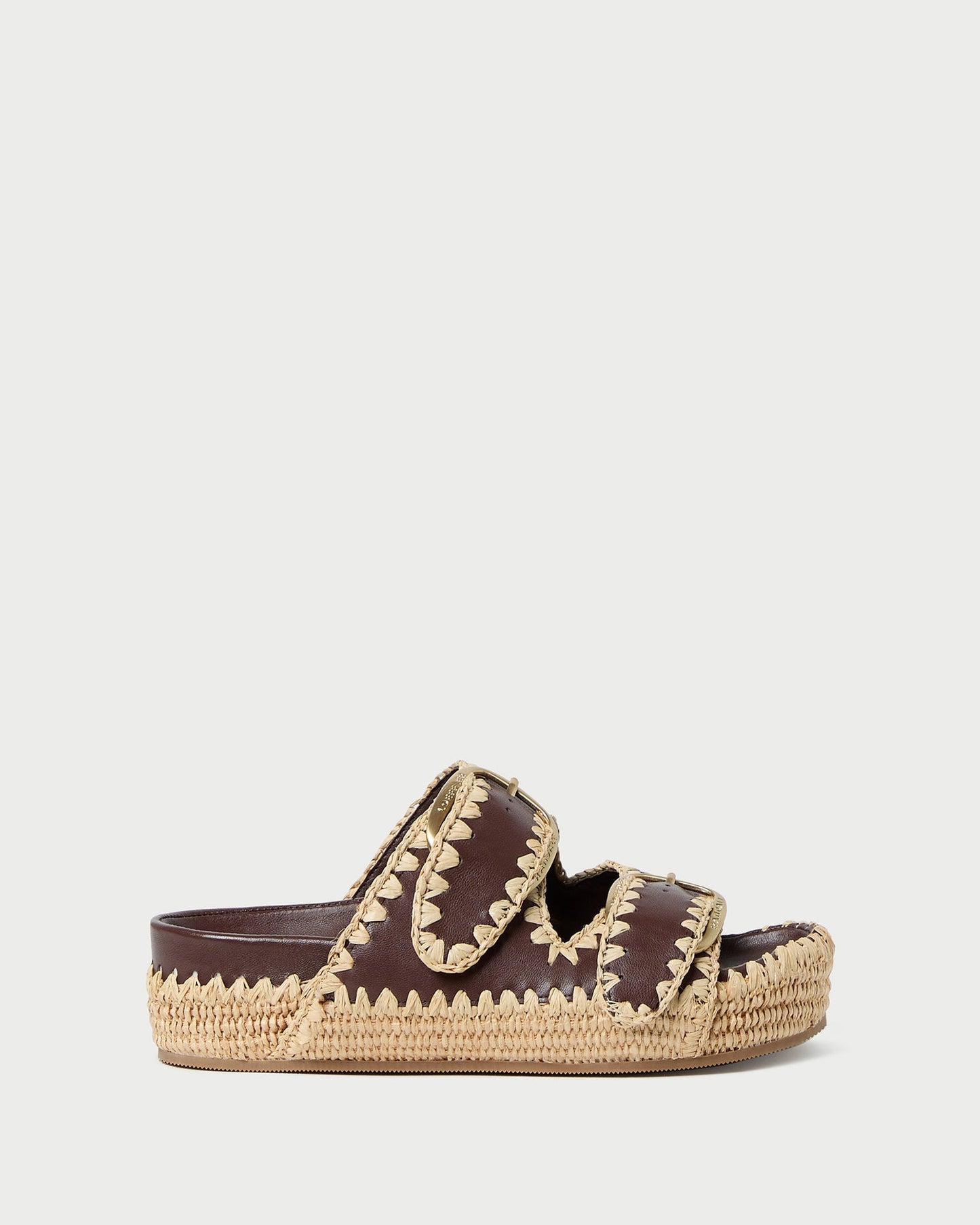 Nico Chocolate/Natural Two-Band Sandal