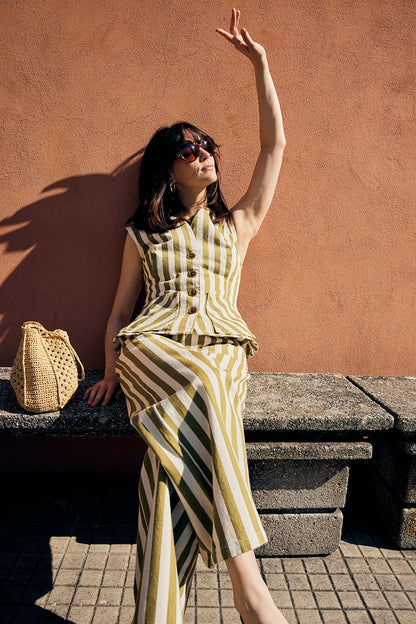 JEAN KARL PISTACCIO STRIPES