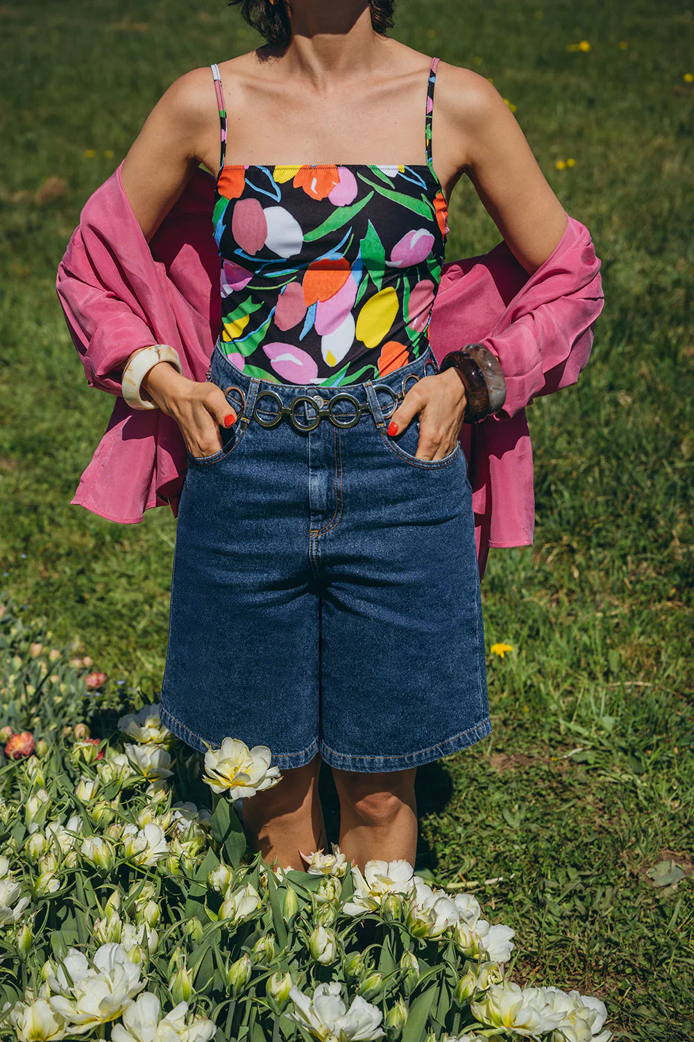 MAILLOT LINO BLACK DREAMY GARDEN