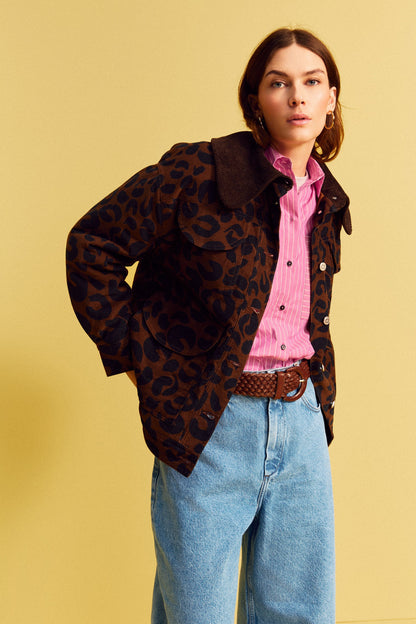 MANTEAU MAXOU LÉOPARD